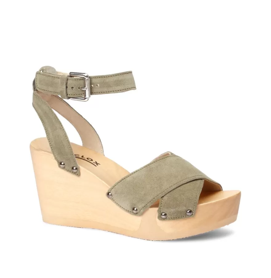 Sandals<SOFTCLIX Abbie Cashmere Khaki (Nature)