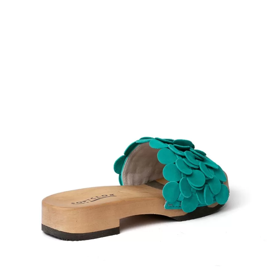 Mules<SOFTCLIX Bella Cashmere Turquoise (Hazelnut)