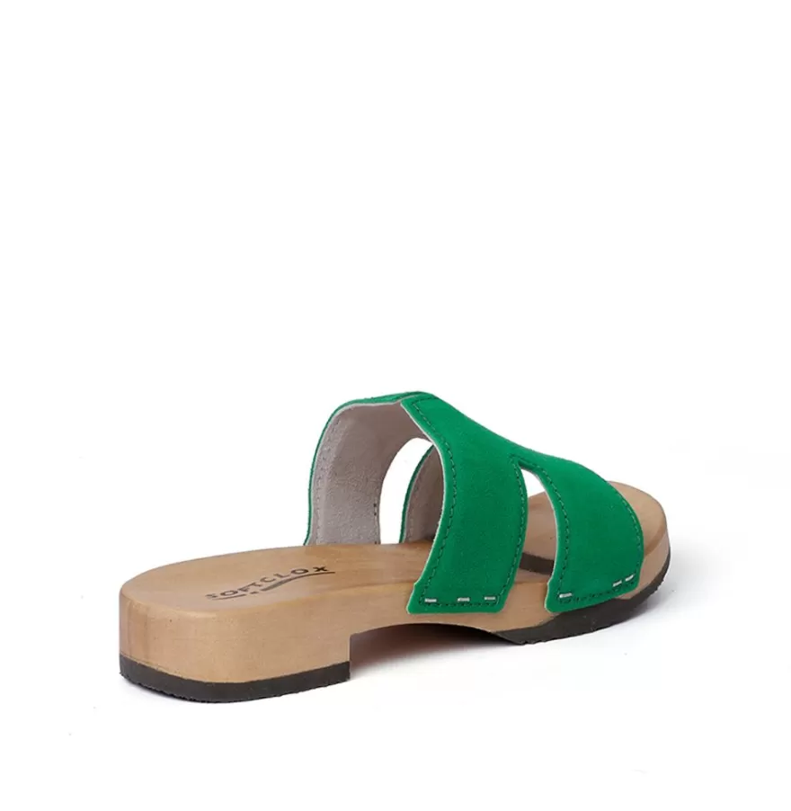 Mules<SOFTCLIX Blida Cashmere Fashiongreen (Hazelnut)