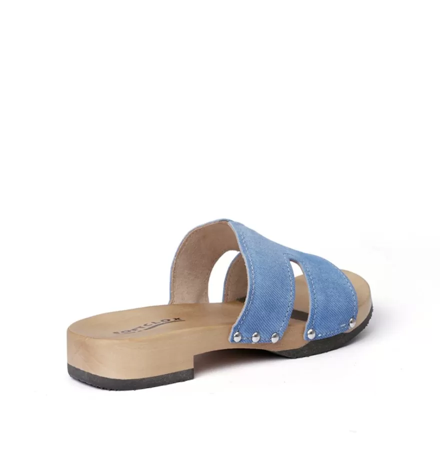 Mules<SOFTCLIX Blida Jeanslook Blue (Hazelnut)