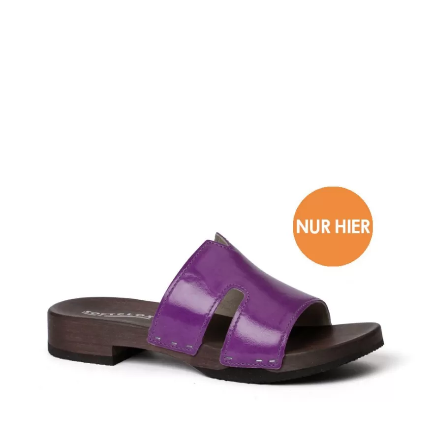 Mules<SOFTCLIX Blida Lacquer Purple (Dark)