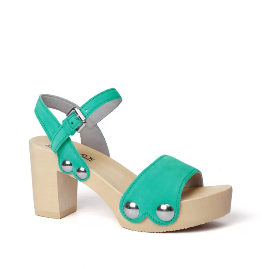 Sandals<SOFTCLIX Eilyn Cashmere Turquoise (Nature)