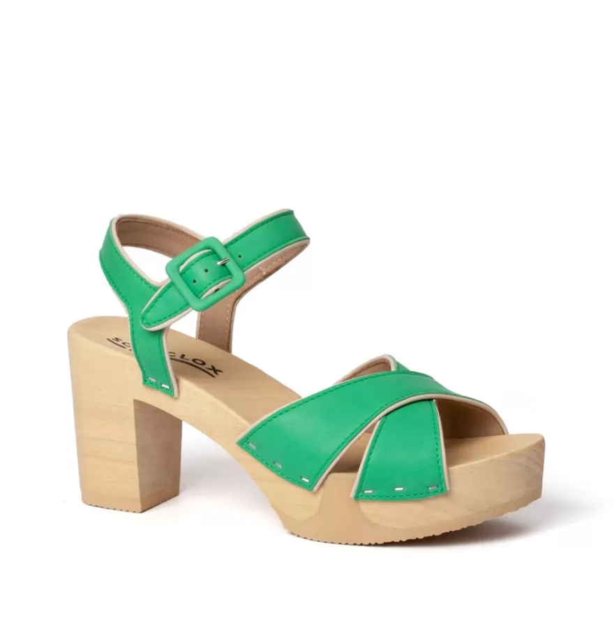 Sandals<SOFTCLIX Ellis Nappa Jade Green (Nature)