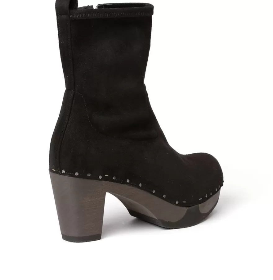 Booties<SOFTCLIX Fabia Vegan Velour Effect Black (Dark)