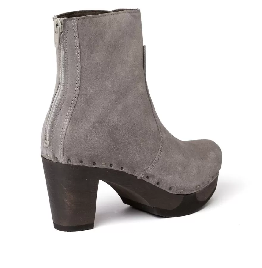 Booties<SOFTCLIX Franka Cashmere Grey (Dark)