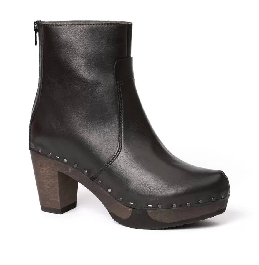 Booties<SOFTCLIX Franka Nappa Black (Dark)