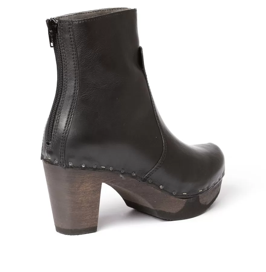 Booties<SOFTCLIX Franka Nappa Black (Dark)