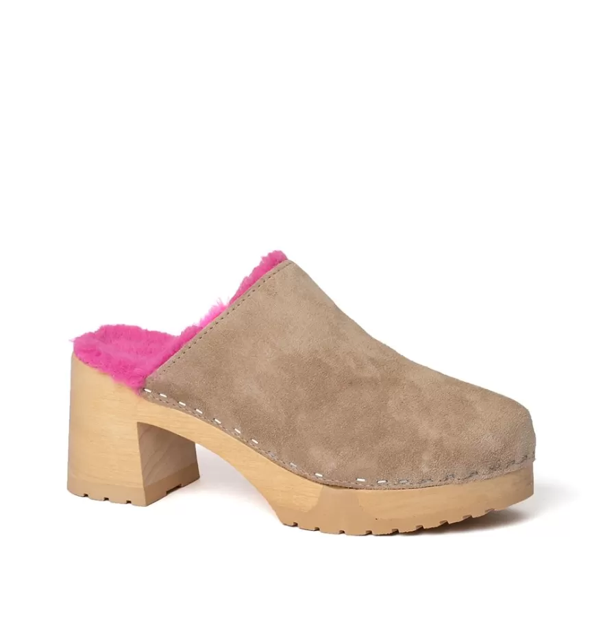 Clogs<SOFTCLIX Hanja Cashmere/Plush Taupe/Pink (Nature)