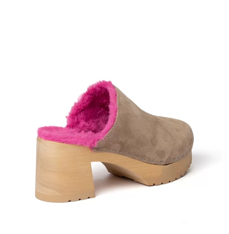 Clogs<SOFTCLIX Hanja Cashmere/Plush Taupe/Pink (Nature)