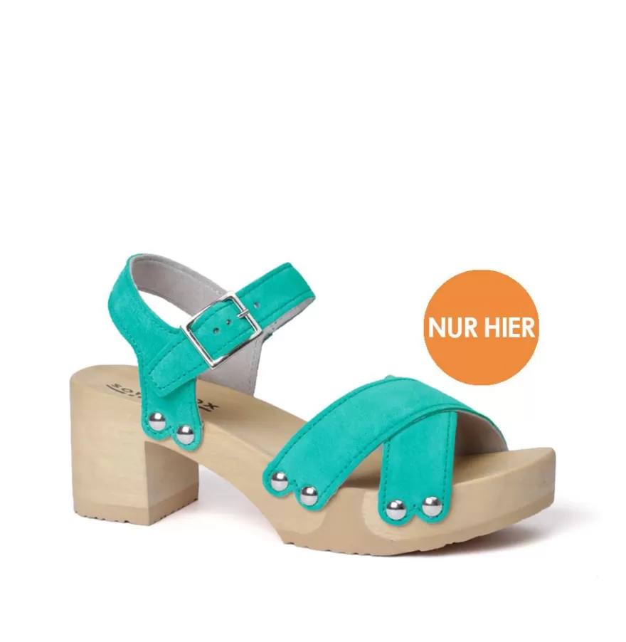 Sandals<SOFTCLIX Hanka Cashmere Turquoise (Nature)