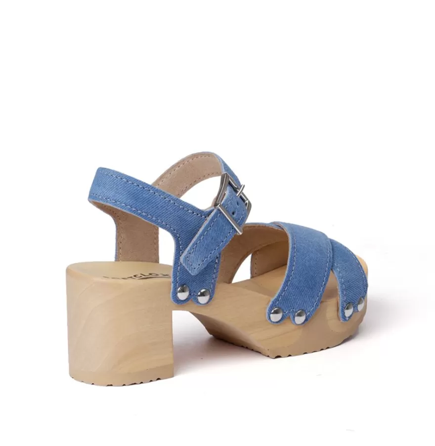 Sandals<SOFTCLIX Hanka Jeanslook Blue (Nature)