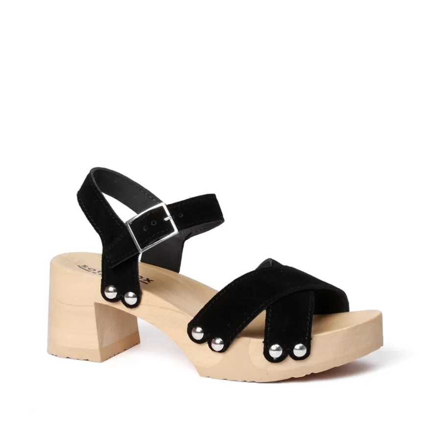 Sandals<SOFTCLIX Hanne Cashmere Black (Nature)