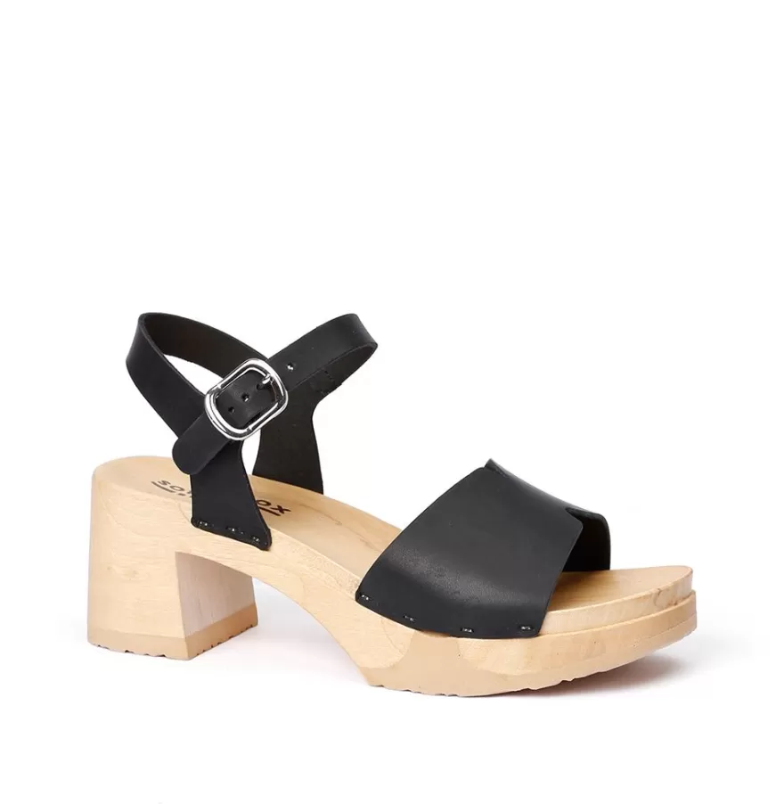 Sandals<SOFTCLIX Hanny Softnappa Black (Nature)