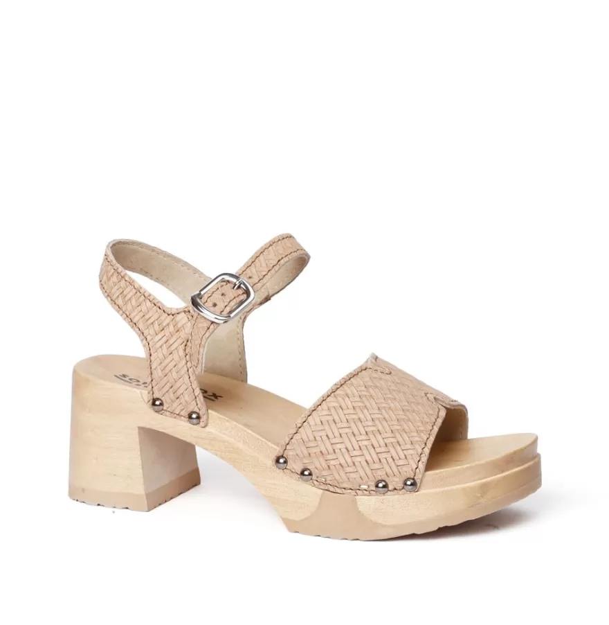 Sandals<SOFTCLIX Hanny Twist Cappuccino (Nature)