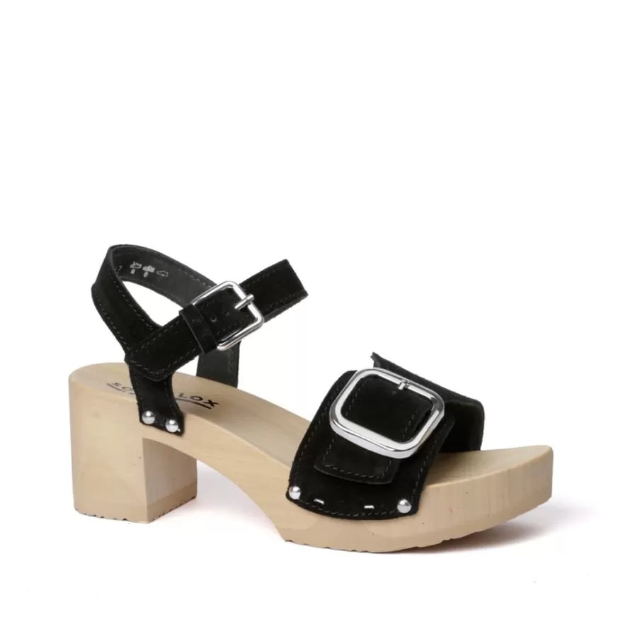 Sandals<SOFTCLIX Harriet Cashmere Black (Nature)