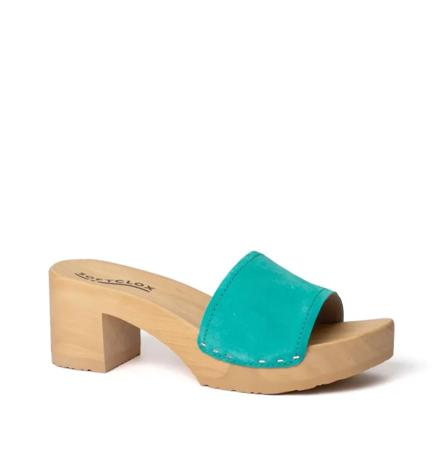 Mules<SOFTCLIX Hella Cashmere Turquoise (Nature)