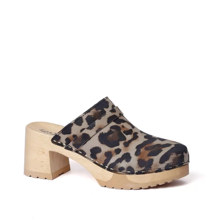 Clogs<SOFTCLIX Henja Animalprint Jaguar (Nature)