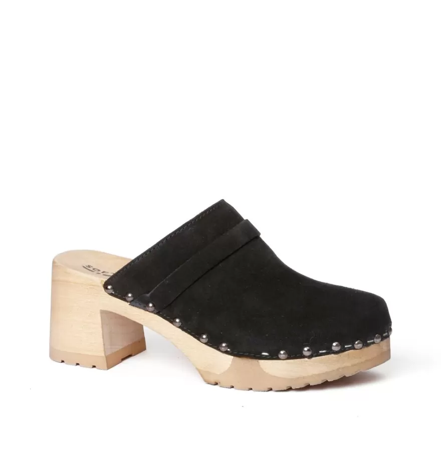 Clogs<SOFTCLIX Henja Cashmere Black (Nature)