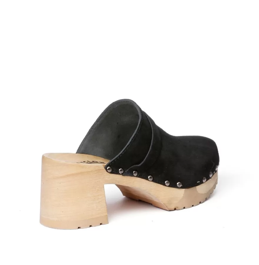 Clogs<SOFTCLIX Henja Cashmere Black (Nature)