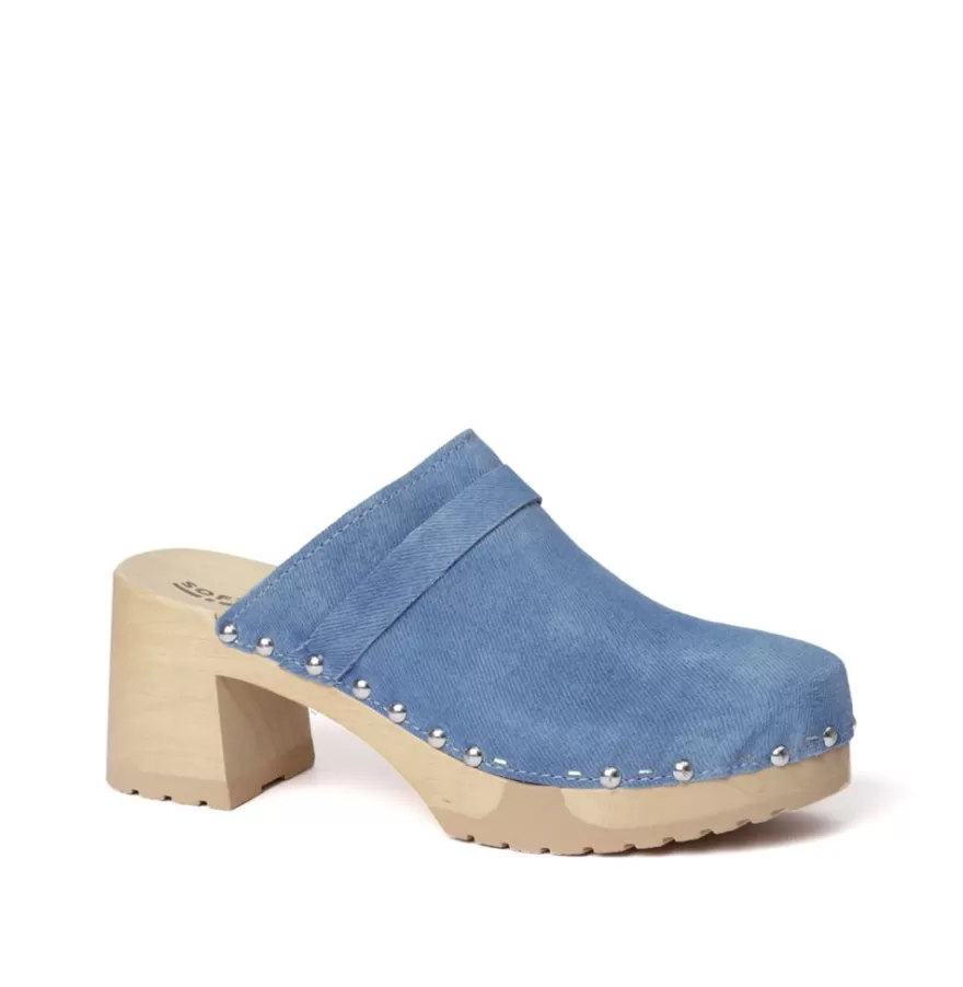 Clogs<SOFTCLIX Henja Jeanslook Blue (Nature)