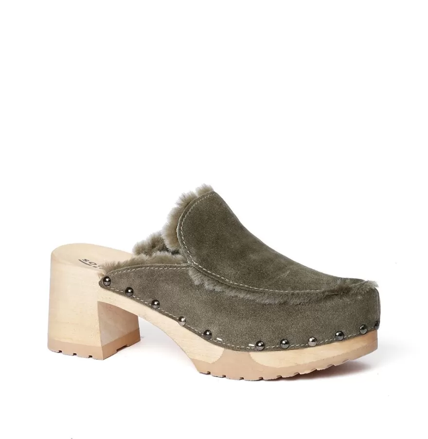 Clogs<SOFTCLIX Henni Cashmere/Ls Olive (Nature)