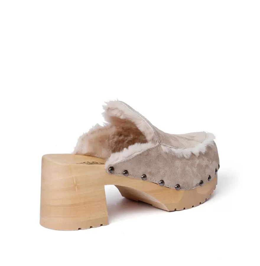 Clogs<SOFTCLIX Henni Cashmere/Ls Taupe (Nature)