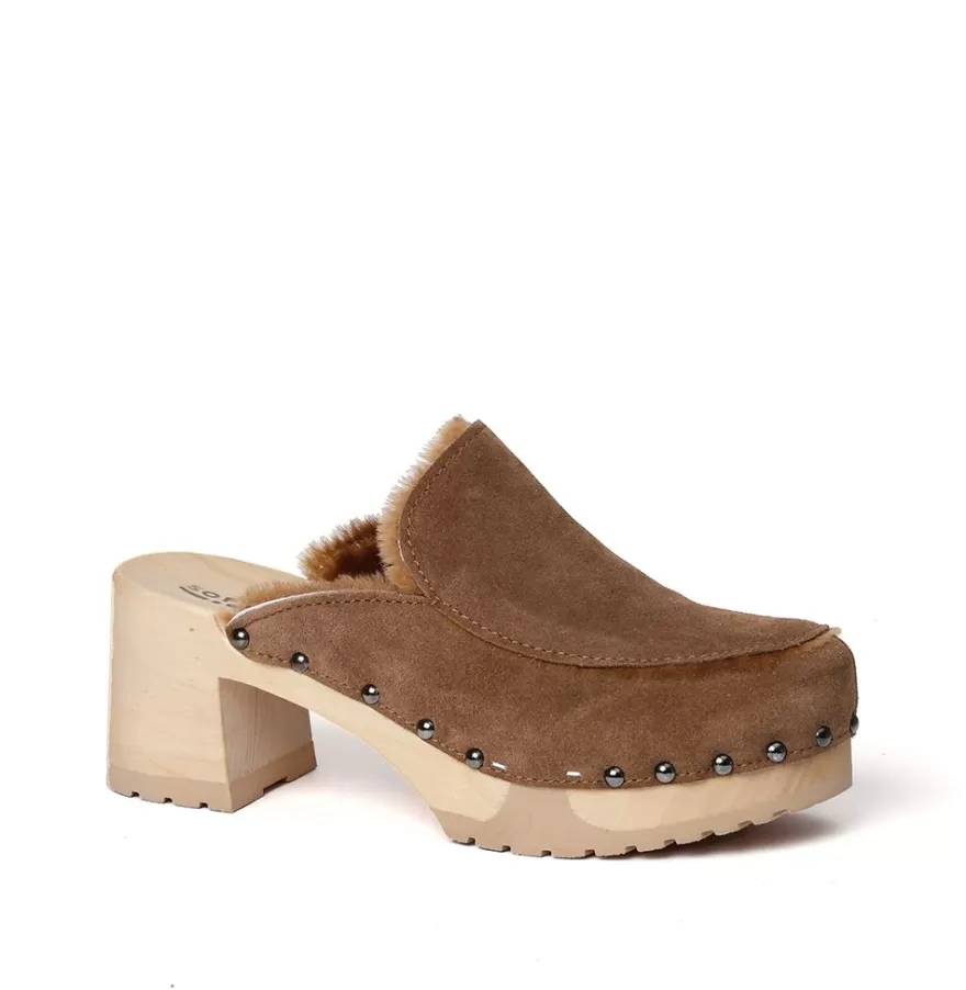 Clogs<SOFTCLIX Henni Cashmere/Ls Whiskey (Nature)