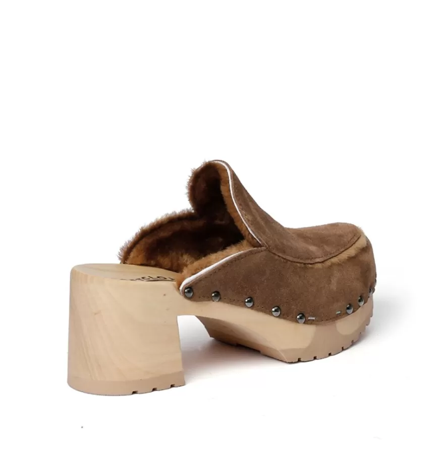 Clogs<SOFTCLIX Henni Cashmere/Ls Whiskey (Nature)