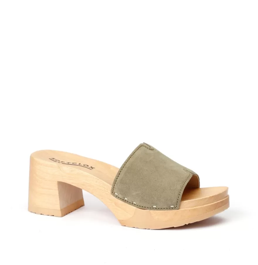 Mules<SOFTCLIX Henrietta Cashmere Khaki (Nature)