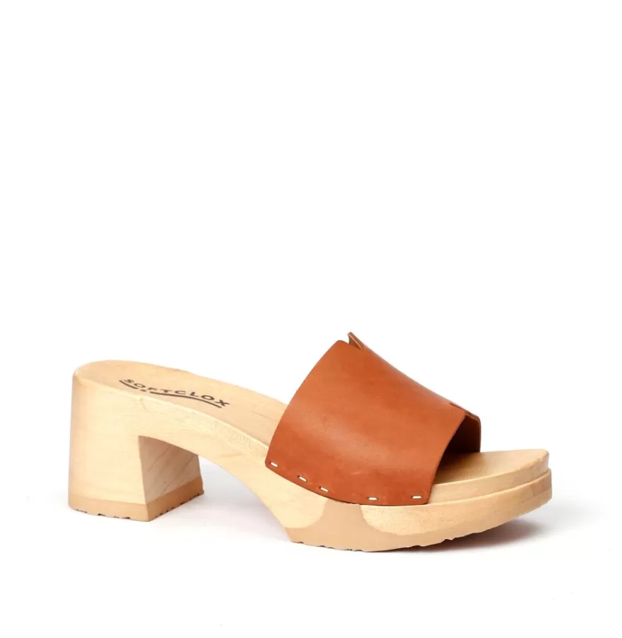 Mules<SOFTCLIX Henrietta Softnappa Cognac (Nature)