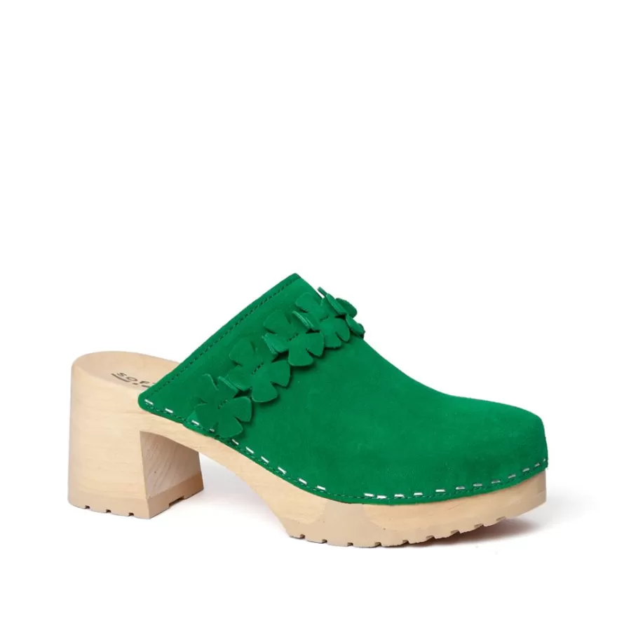 Clogs<SOFTCLIX Hermine Cashmere Fashiongreen (Nature)