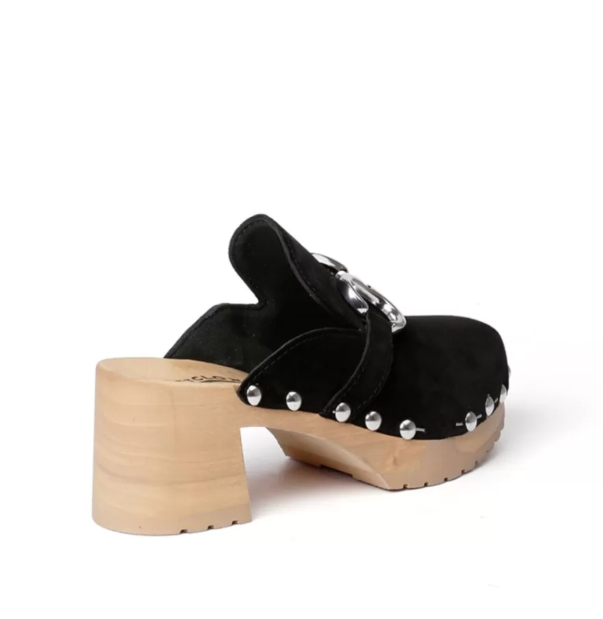 Clogs<SOFTCLIX Hira Cashmere Black (Nature)