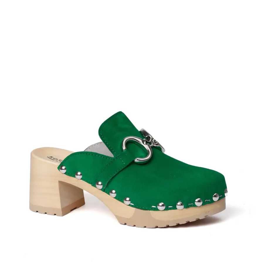 Clogs<SOFTCLIX Hira Cashmere Fashiongreen (Nature)