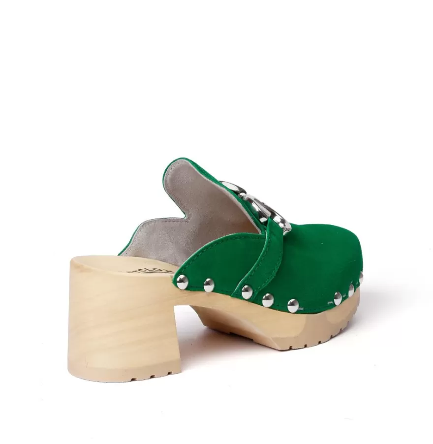 Clogs<SOFTCLIX Hira Cashmere Fashiongreen (Nature)