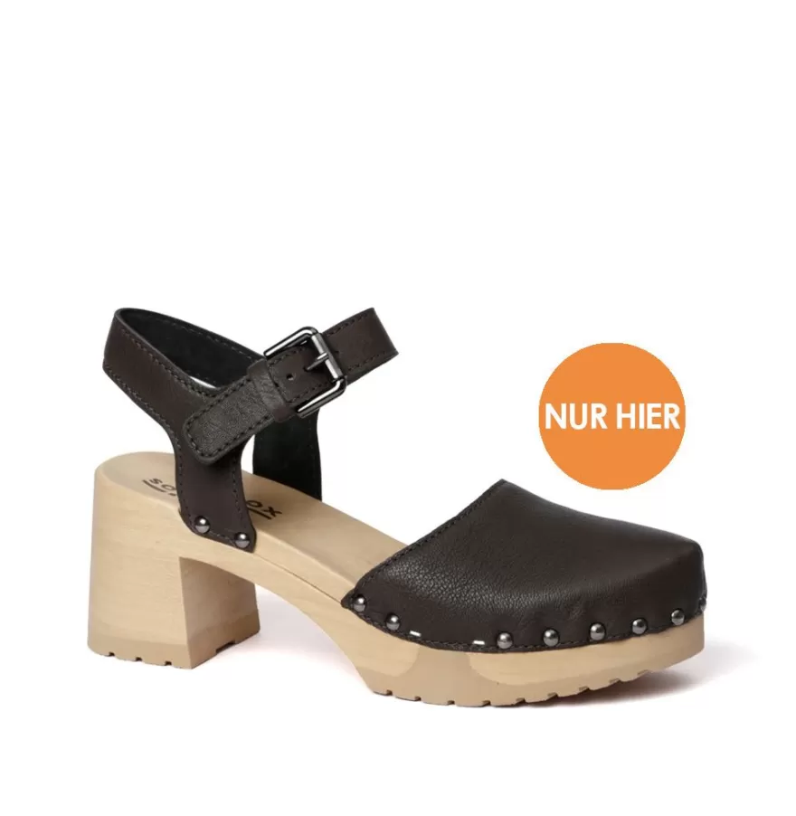 Sandals<SOFTCLIX Hope Washed Nappa Dark Grey (Nature)