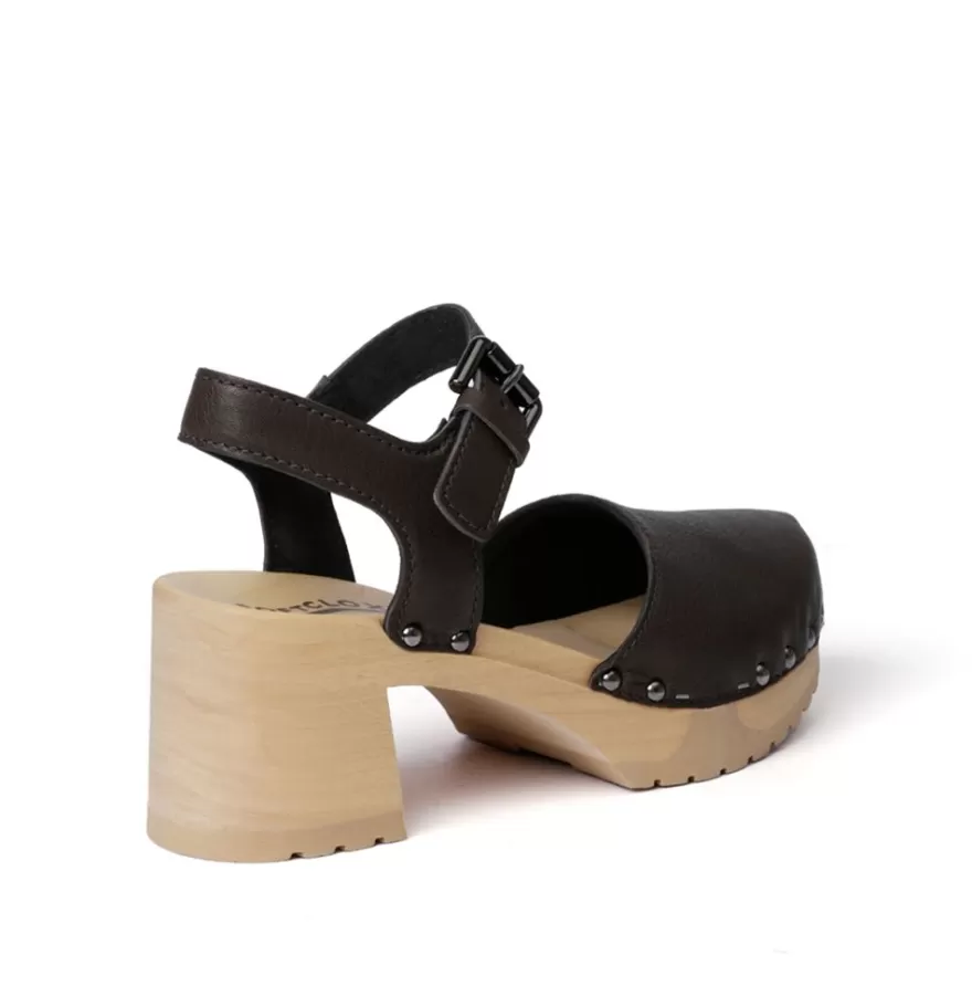 Sandals<SOFTCLIX Hope Washed Nappa Dark Grey (Nature)