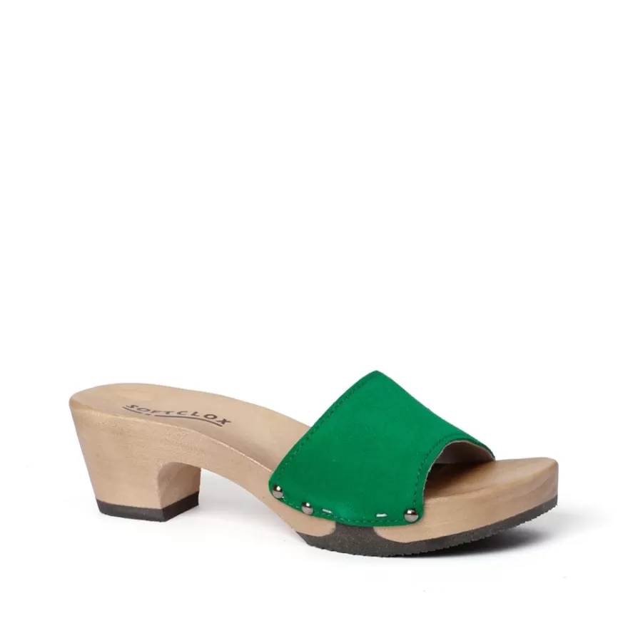 Mules<SOFTCLIX Kelly Cashmere Fashiongreen (Hazelnut)