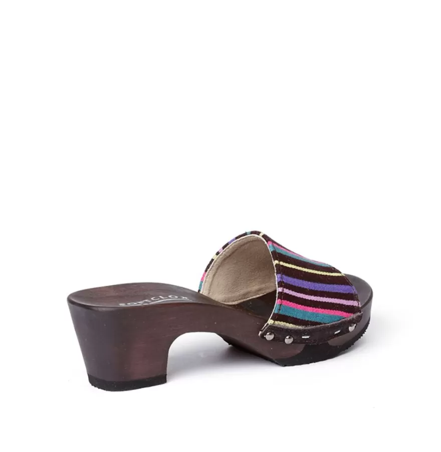 Mules<SOFTCLIX Kelly Maya Fabric Moro (Dark)