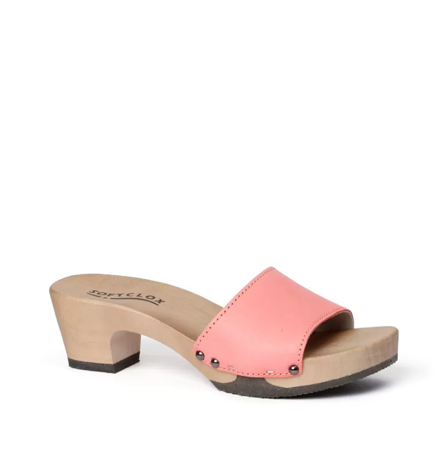 Mules<SOFTCLIX Kelly Nappa Peach (Hazelnut)