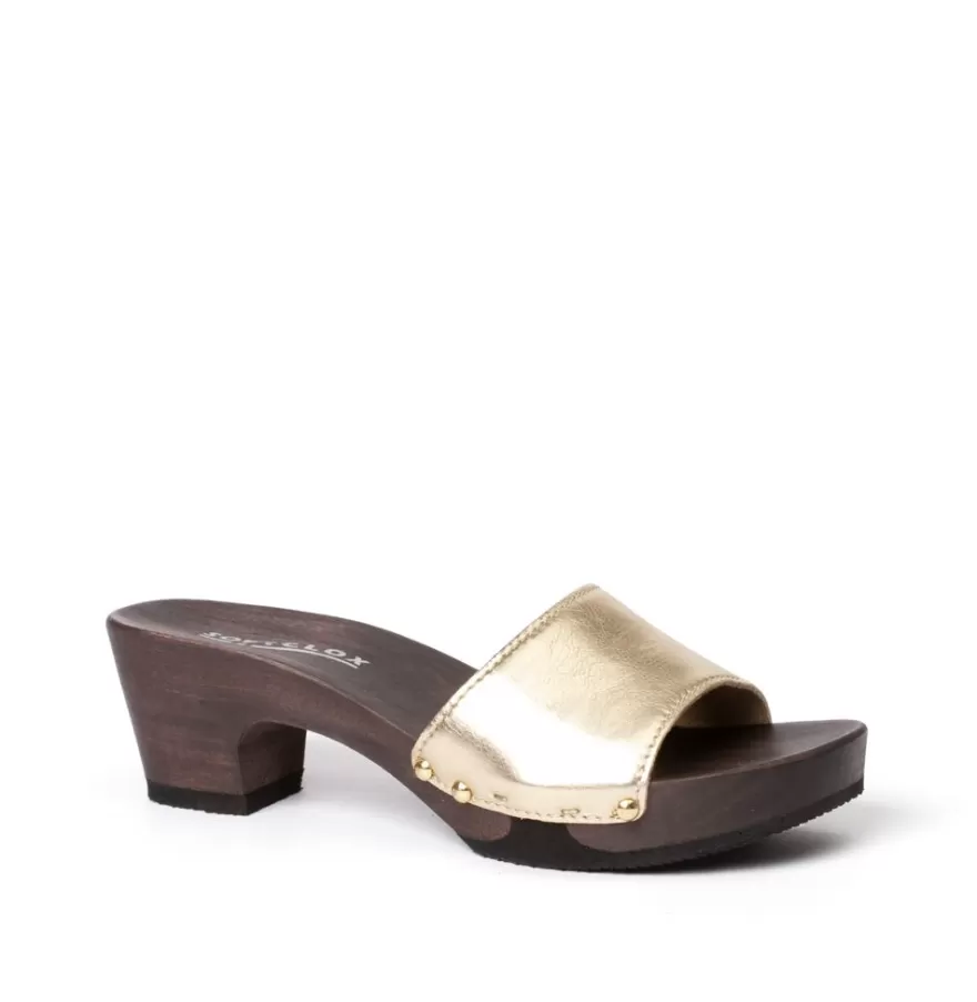 Mules<SOFTCLIX Kelly Perlato Gold (Dark)