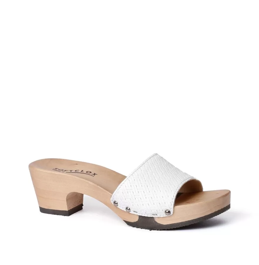 Mules<SOFTCLIX Kelly Twist Bianco (Hazelnut)