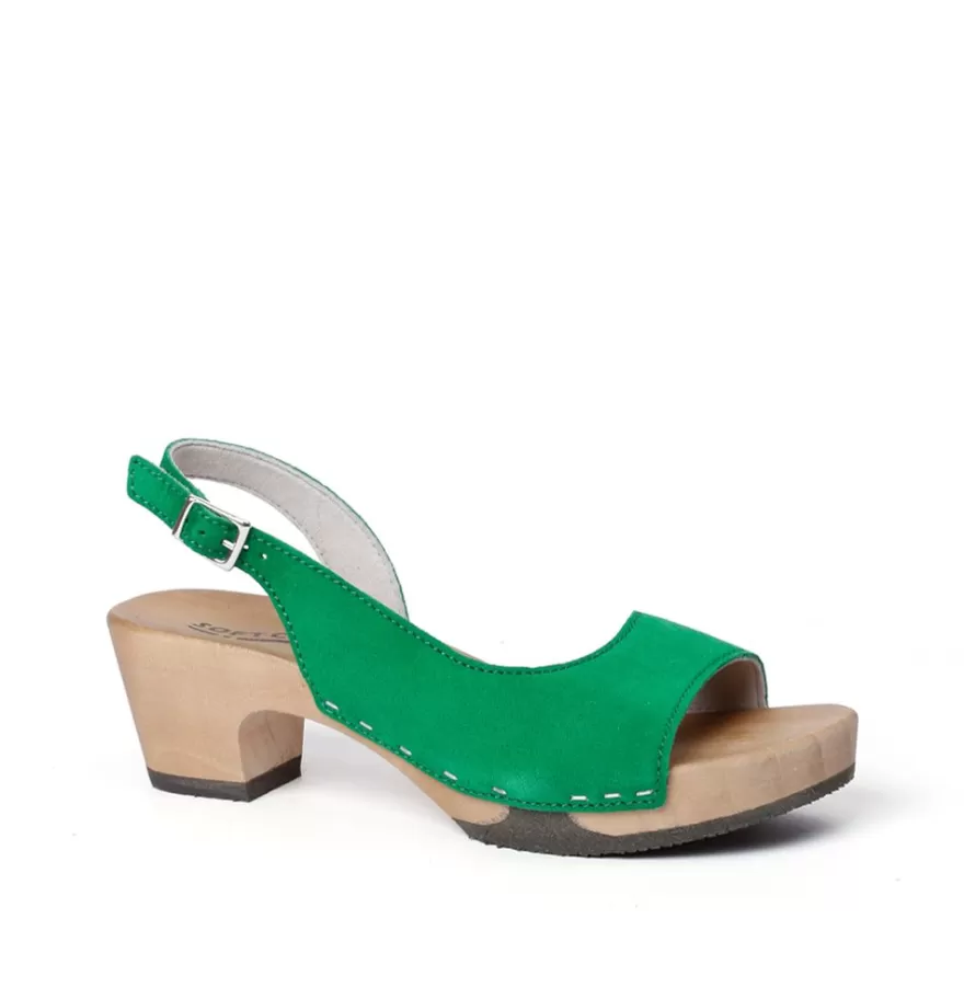 Sandals<SOFTCLIX Konny Cashmere Fashiongreen (Hazelnut)