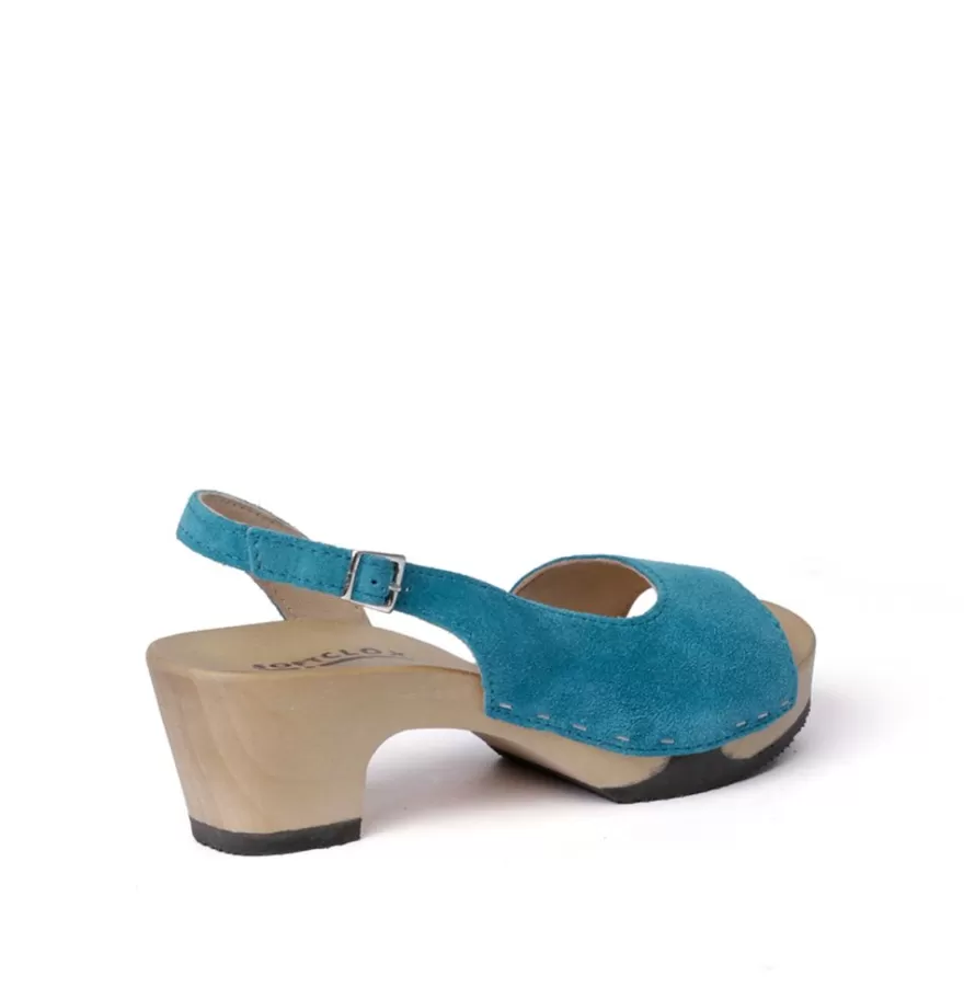 Sandals<SOFTCLIX Konny Cashmere Pacificgreen (Hazelnut)