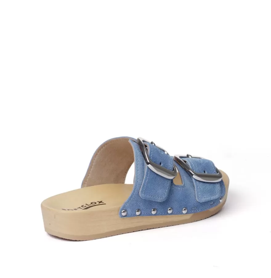 Mules<SOFTCLIX Lena Jeanslook Blue (Nature)