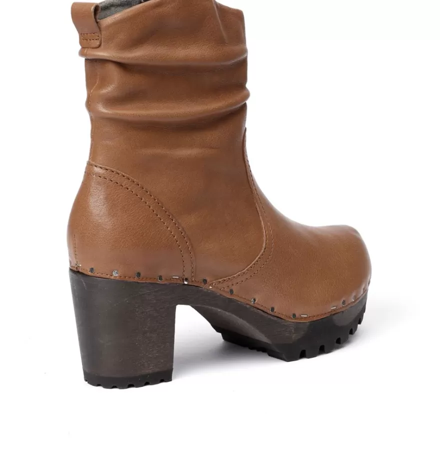 Booties<SOFTCLIX O-Bootie Washed Nappa Camel