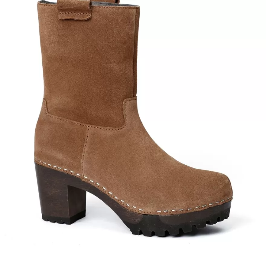 Booties<SOFTCLIX Octavia Cashmere Whiskey