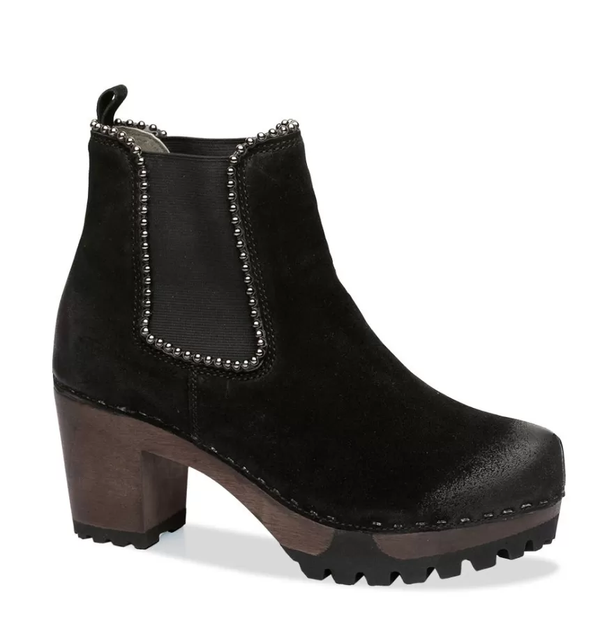 Booties<SOFTCLIX Odette Cashmere Black