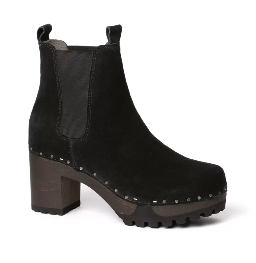 Booties<SOFTCLIX Odilia Cashmere Black (Dark)