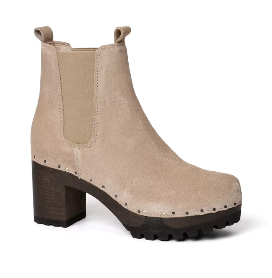 Booties<SOFTCLIX Odilia Cashmere Taupe (Dark)