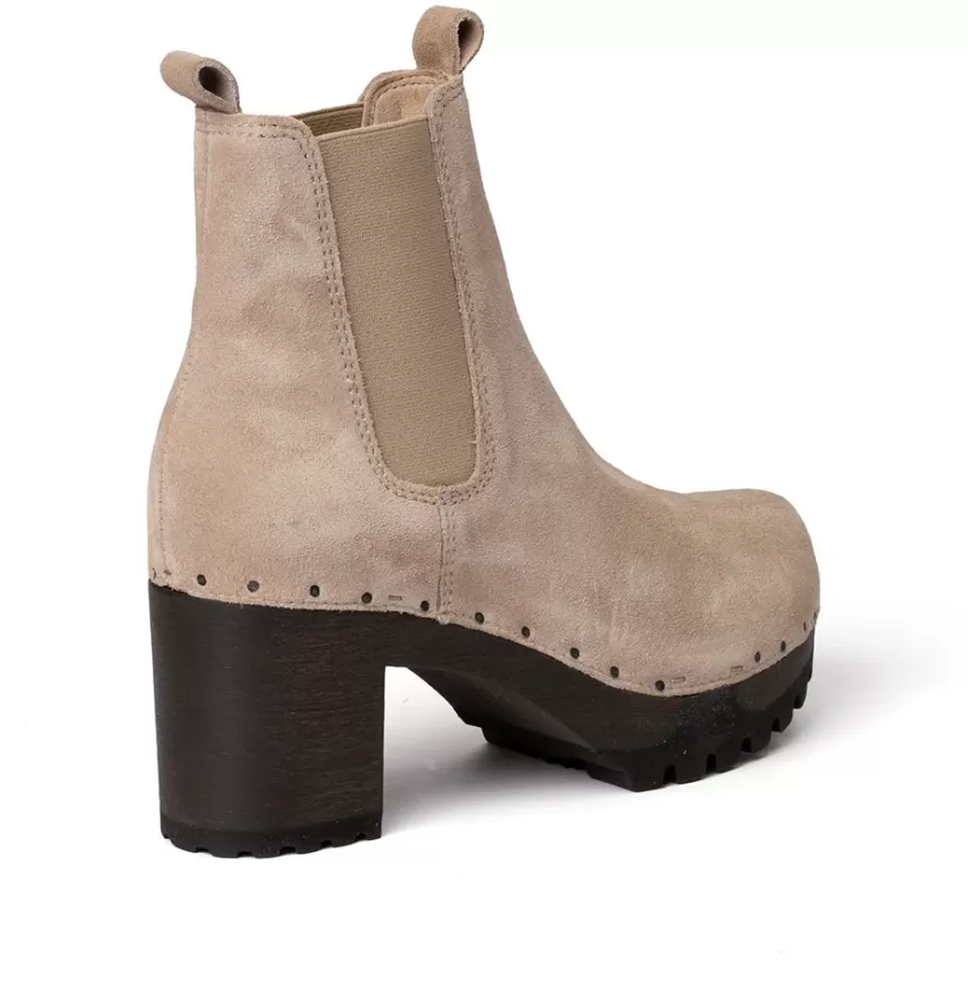 Booties<SOFTCLIX Odilia Cashmere Taupe (Dark)